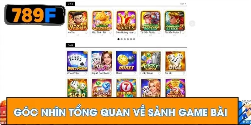 Góc nhìn tổng quan về sảnh game bài Góc nhìn tổng quan về sảnh game bài